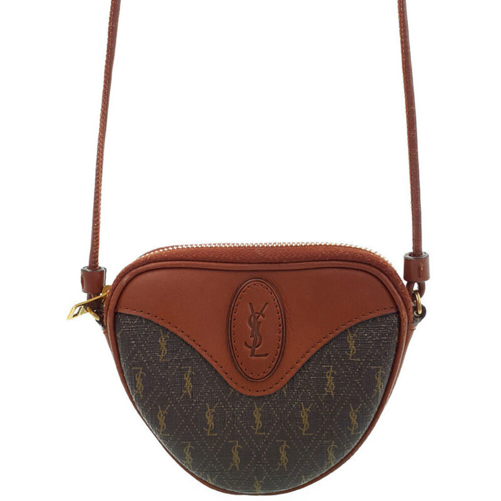 Saint Laurent Le Monogramme Coeur Crossbody Bag Chocolate BROWN